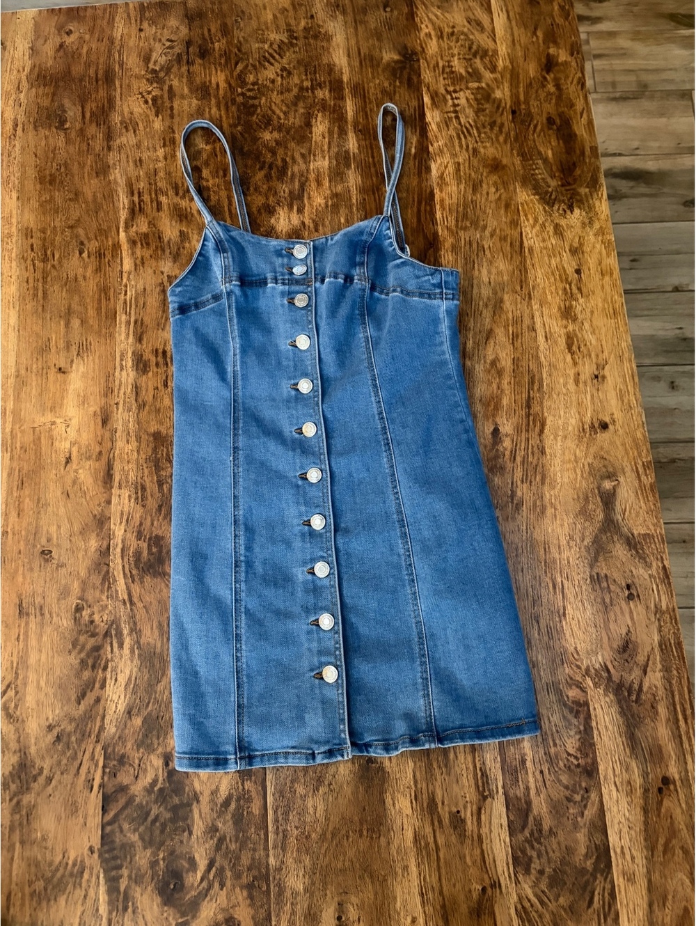 Refuge Denim Mini Dress Button Up NWOT Size Small